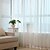 preiswerte Gardinen-transparente Vorhänge schattieren das Wohnzimmer mit zwei Einsätzen aus einfarbigem / gestreiftem / geometischem Polyester-Druck und Jacquard