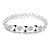 cheap Bracelets-Lureme® Creative Silver Plated Jewelry Interlocking Round Bracelets for Women
