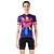cheap Men&#039;s Clothing Sets-cheji® Women&#039;s Short Sleeve Cycling Jersey with Shorts Black Floral Botanical Bike Shorts Jersey Clothing Suit Breathable 3D Pad Quick Dry Ultraviolet Resistant Sweat-wicking Winter Sports Elastane