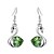 cheap Earrings-Women&#039;s Crystal Drop Earrings - Crystal, Silver Plated Swan Rose / Green / Blue For Party Daily Casual
