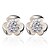 cheap Earrings-Women&#039;s Crystal Stud Earrings Flower Ladies Sterling Silver Imitation Pearl Silver Earrings Jewelry For Wedding Party Daily Casual Sports