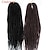 Недорогие Вязаные Крючком Волосы-Спиральные плетенки Сенегал Kanekalon Черный как смоль Наращивание волос 45 см косы волос