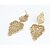 olcso Divat fülbevalók-Női Kristály Függők hölgyek Európai Divat 18 karátos futtatott arany Gyöngy Gyöngyutánzat Fülbevaló Ékszerek Arany Kompatibilitás / Hamis gyémánt / Strassz / Osztrák kristály