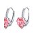 cheap Earrings-Cubic Zirconia Stud Earrings Hoop Earrings Heart Zircon Earrings Jewelry Golden / Purple / Pink For Wedding Party Daily Casual Sports
