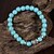 cheap Religious Jewelry-Turquoise Bead Bracelet Love Ladies Birthstones Two-tone Turquoise Bracelet Jewelry Green For Christmas Gifts Casual