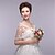 cheap Wraps &amp; Shawls-Sleeveless Lace Tulle Wedding Party Evening Wedding  Wraps With Beading Appliques Lace Bow Shrugs