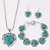 cheap Jewelry Sets-Women&#039;s Turquoise Jewelry Set Resin, Turquoise Heart Ladies, Luxury, Love, European Include Red / Blue For Party Daily Casual / Earrings / Necklace / Bracelets &amp; Bangles