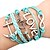 cheap Bracelets-Vintage European Multistorey Alloy Leather Bracelet Wrap Bracelets 1pc