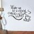 cheap Wall Stickers-Decorative Wall Stickers - Words &amp; Quotes Wall Stickers Still Life Living Room / Bedroom / Bathroom