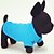 billige Hundetøj-Kat Hund T-shirt Hvalpe tøj Ensfarvet Afslappet / Hverdag Hundetøj Hvalpe tøj Hund outfits Gul Rød Blå Kostume til Girl and Boy Dog Bomuld XS S M L XL