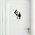 cheap Wall Stickers-Fashion Vinyl Family Wall Door Decoration Toilet Sticker Funny Bathroom Wall Sticker Home Decoration