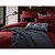 cheap Duvet Covers-luxury bedding set queen king size bedclothes Wine color