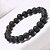 preiswerte Herrenarmbänder-Schwarze Lava Perlenarmband Glasperlen Lavastein Armband Schmuck Mattschwarz Für Weihnachts Geschenke Hochzeit Party Alltag Normal Sport