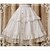 cheap Lolita Dresses-Lolita Skirt Women&#039;s Lace Cotton Cosplay Costumes Black / White Solid Colored Sleeveless Medium Length