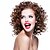 cheap Synthetic Trendy Wigs-Synthetic Wig Curly Curly Wig Short Brown Synthetic Hair Brown