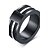 cheap Rings-Men&#039;s Statement Ring Agate Black / White Agate Titanium Steel Vintage Rock Hyperbole Wedding Party Jewelry