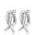 cheap Earrings-Lureme®  Korean Fashion 925  Sterling Silver Crystal Smiling  Fish Earrings