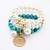 cheap Bracelets-Women&#039;s European Style Fashion Imitation Pearl Beaded Round Pendant Multilayer Charm Bracelets