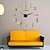 levne Nástěnné hodiny-bezrámové velké kutilské nástěnné hodiny, moderní 3D nástěnné hodiny se zrcadlovými čísly samolepky na dekorace do domácí kanceláře dárek 120x120cm