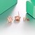 cheap Earrings-925 Sterling Silver Women Jewelry Fashion High Quality Rose Gold Plated Drop Earrings with Cubic Zirconia