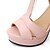 cheap Women&#039;s Sandals-Women&#039;s Shoes Leatherette Summer Chunky Heel Platform Imitation Pearl Buckle for Casual Office &amp; Career Dress Beige Green Pink