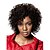 abordables Pelucas sintéticas de moda-Pelucas sintéticas Rizado Afro Rizado Afro Peluca Corta Morrón Oscuro Pelo sintético Mujer Marrón