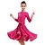 cheap Latin Dancewear-Latin Dance Dresses Performance Velvet Flower Dress