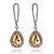 cheap Earrings-Women&#039;s Crystal Drop Earrings Cubic Zirconia Silver Earrings Jewelry Burgundy / Gold / Silver For