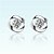 cheap Earrings-Women&#039;s Crystal Stud Earrings Ladies Sterling Silver Silver Earrings Jewelry Silver For Wedding Party Casual Daily Sports