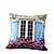 cheap Throw Pillows &amp; Covers-3D Design Print Window Flower Decorative Throw Pillow Case Cushion Cover for Sofa Home Decor Polyester Soft Material