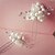 baratos Capacete de Casamento-perl rhinestone alloy hair pin headpiece estilo feminino clássico