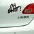cheap Car Stickers-Funny OH SHIT Car Sticker Car Window Wall Decal Car Styling (1pcs)