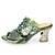 cheap Women&#039;s Sandals-Women&#039;s Shoes Leather Chunky Heel Heels Sandals Party &amp; Evening / Dress / Casual Blue / Green