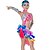 cheap Latin Dancewear-Latin Dance Outfits Performance Polyester Tassel Dress / Sleeves / Headwear