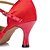 cheap Jazz Shoes-Women&#039;s Latin Shoes Satin / Leatherette Sandal / Heel Buckle Customized Heel Customizable Dance Shoes Black / Red / Indoor / Performance / Practice