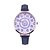 cheap Bracelet Watches-Women&#039;s Fashion Watch Bracelet Watch Quartz Quilted PU Leather Black / White / Brown Analog Flower - White Black Pink One Year Battery Life / Stainless Steel / SSUO 377