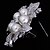 cheap Pins and Brooches-Women&#039;s Brooches Flower Party Ladies Work Casual Fashion Cubic Zirconia Brooch Jewelry Silver For Party Wedding Special Occasion Anniversary Birthday Gift
