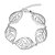 cheap Bracelets-Novel Sweet Women&#039;s Leaves Brass Silver Plated Chain &amp; Link Bracelet(Silver)(1Pc)
