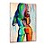 tanie Obrazy olejne-Ręcznie malowane Pionowy, Fason europejski Brezentowy Hang-Malowane obraz olejny Dekoracja domowa Jeden panel