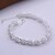 cheap Bracelets-Women&#039;s Hollow Out Chain Bracelet Silver Plated Ladies Simple Bohemian Trendy Romantic Bracelet Jewelry Silver For Party Daily Casual