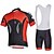 cheap Men&#039;s Clothing Sets-Cycling Jersey with Bib Shorts Men&#039;s Short Sleeves Bike Bib Shorts Sleeves Clothing Suits Quick Dry Ultraviolet Resistant Breathable 3D