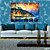 זול ציורי נוף-ציור שמן צבוע-Hang מצויר ביד - נוף אבסטרקט קלסי / ריאליסטי / פסטורלי בַּד