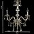 cheap Candle-Style Design-3-Light 55cm(22 inch) Crystal Chandelier Glass Chrome Traditional / Classic 110-120V / 220-240V