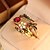 cheap Rings-Women&#039;s Pearl Imitation Pearl Rhinestone Wings Bowknot Vintage Bohemian Ring Jewelry For Daily Casual 8 / Alloy