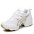 voordelige Danssneakers-Dames Danssneaker Sneaker Gesplitste zool Lage hak Synthetisch Veters Zwart / Wit