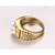 cheap Men&#039;s Rings-Men&#039;s Statement Ring Cubic Zirconia Golden Zircon Gold Plated Fashion Iridescent Christmas Gifts Wedding Jewelry