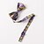 cheap Men&#039;s Accessories-Men&#039;s Party/Evening Wedding Formal Purple Grid Stripe Bow Tie