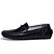 cheap Men&#039;s Slip-ons &amp; Loafers-Men&#039;s Shoes Cowhide Summer Fall Moccasin Driving Shoes Loafers &amp; Slip-Ons Walking Shoes For Casual Office &amp; Career White Black Blue