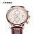 cheap Watches-Men&#039;s Wrist watch Quartz Calendar Water Resistant / Water Proof Sport Watch Leather Band Brown Brand SINOBI