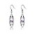 cheap Earrings-Women&#039;s Crystal Drop Earrings Hoop Earrings Round Cut Drop Ladies Basic Fashion Bridal Earrings Jewelry White / Purple / Blue For Wedding Party Gift Casual Daily Masquerade